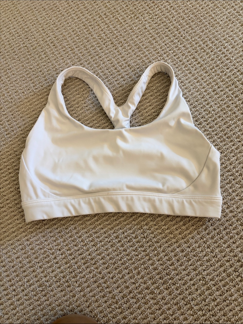 Athleta white interval Sports Bra - size small